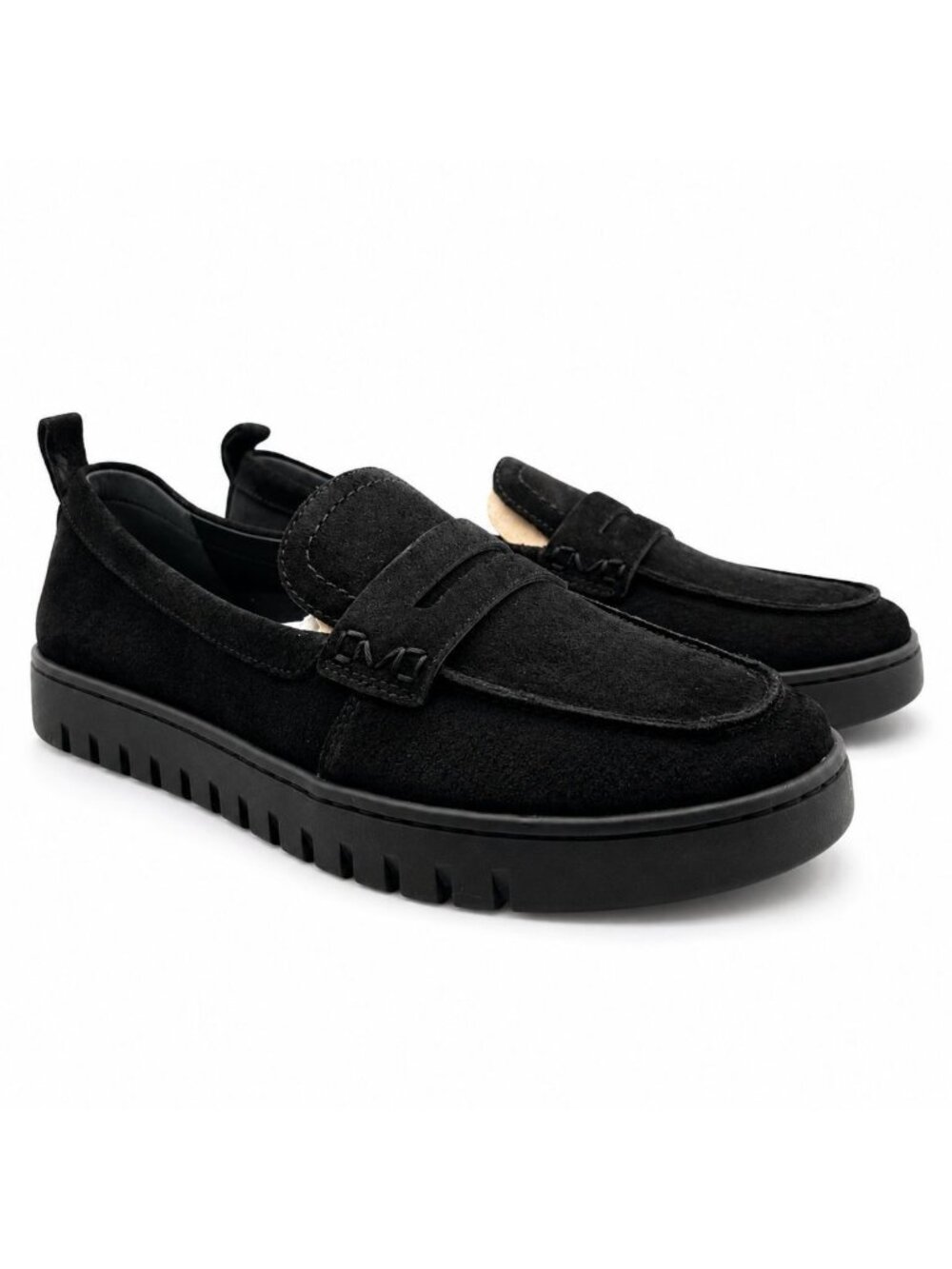 VIONIC Uptown Supportive Loafers Womens 11 Black Suede Leather Arch Support